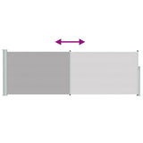 Patio Retractable Side Awning 100x300 cm Grey