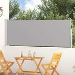 Patio Retractable Side Awning 100x314 cm Grey