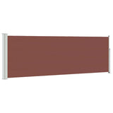 Patio Retractable Side Awning 100x300 cm Brown