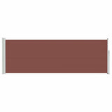 Patio Retractable Side Awning 100x300 cm Brown