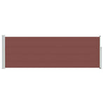 Patio Retractable Side Awning 100x314 cm Brown