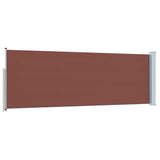 Patio Retractable Side Awning 100x300 cm Brown