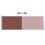 Patio Retractable Side Awning 100x300 cm Brown