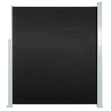 Patio Retractable Side Awning 100x500 cm Black
