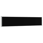 Patio Retractable Side Awning 100x514 cm Black