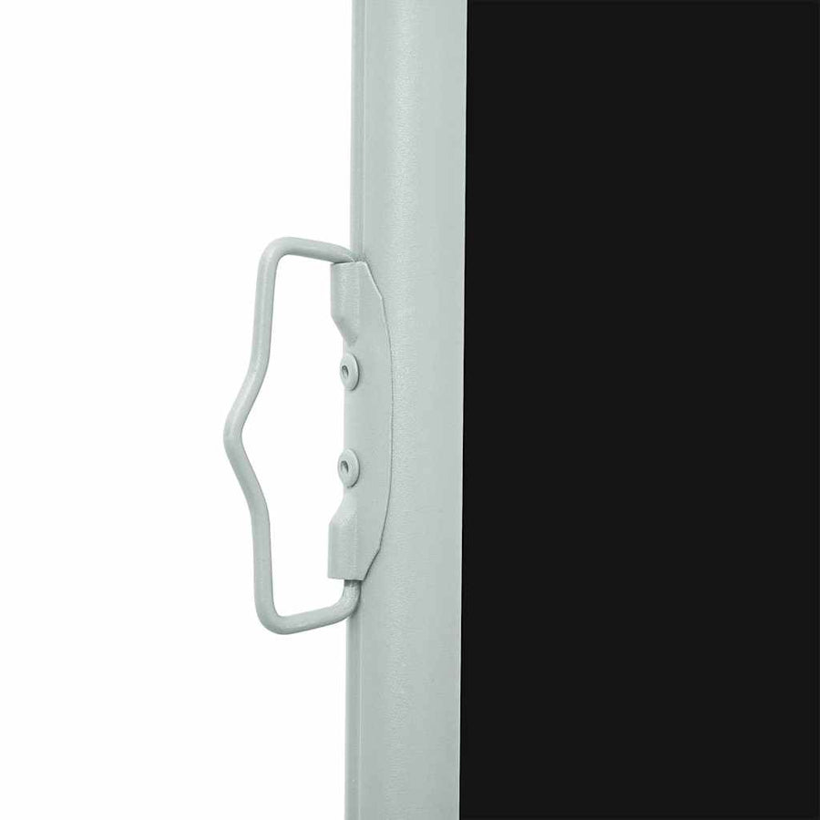 Patio Retractable Side Awning 100x514 cm Black