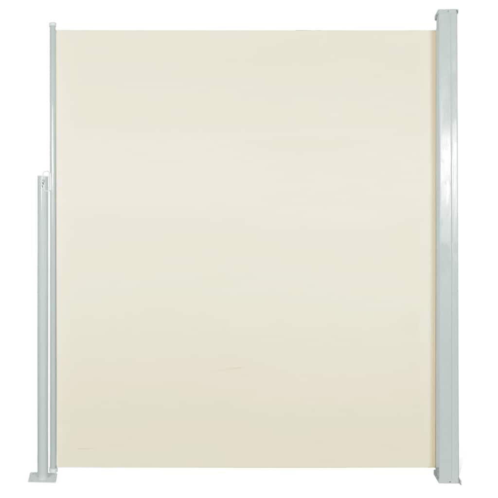 Patio Retractable Side Awning 100x500 cm Cream