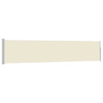 Patio Retractable Side Awning 100x514 cm Cream