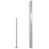 Patio Retractable Side Awning 100x500 cm Cream