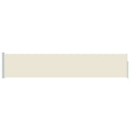 Patio Retractable Side Awning 100x514 cm Cream