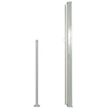 Patio Retractable Side Awning 100x500 cm Cream - Top-Down View