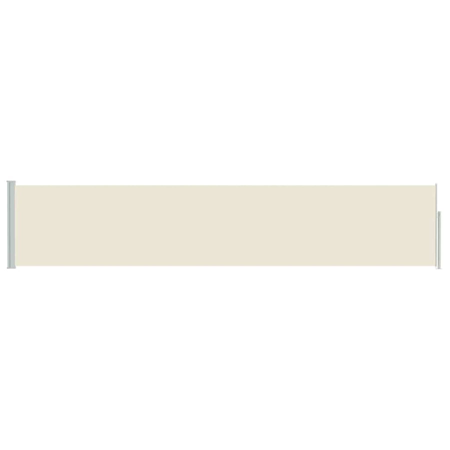 Patio Retractable Side Awning 100x514 cm Cream