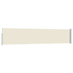 Patio Retractable Side Awning 100x514 cm Cream