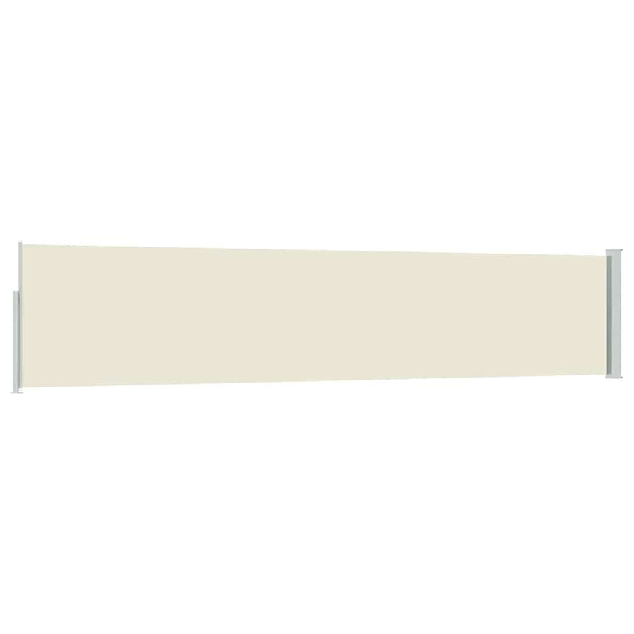 Patio Retractable Side Awning 100x514 cm Cream