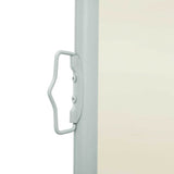 Patio Retractable Side Awning 100x500 cm Cream