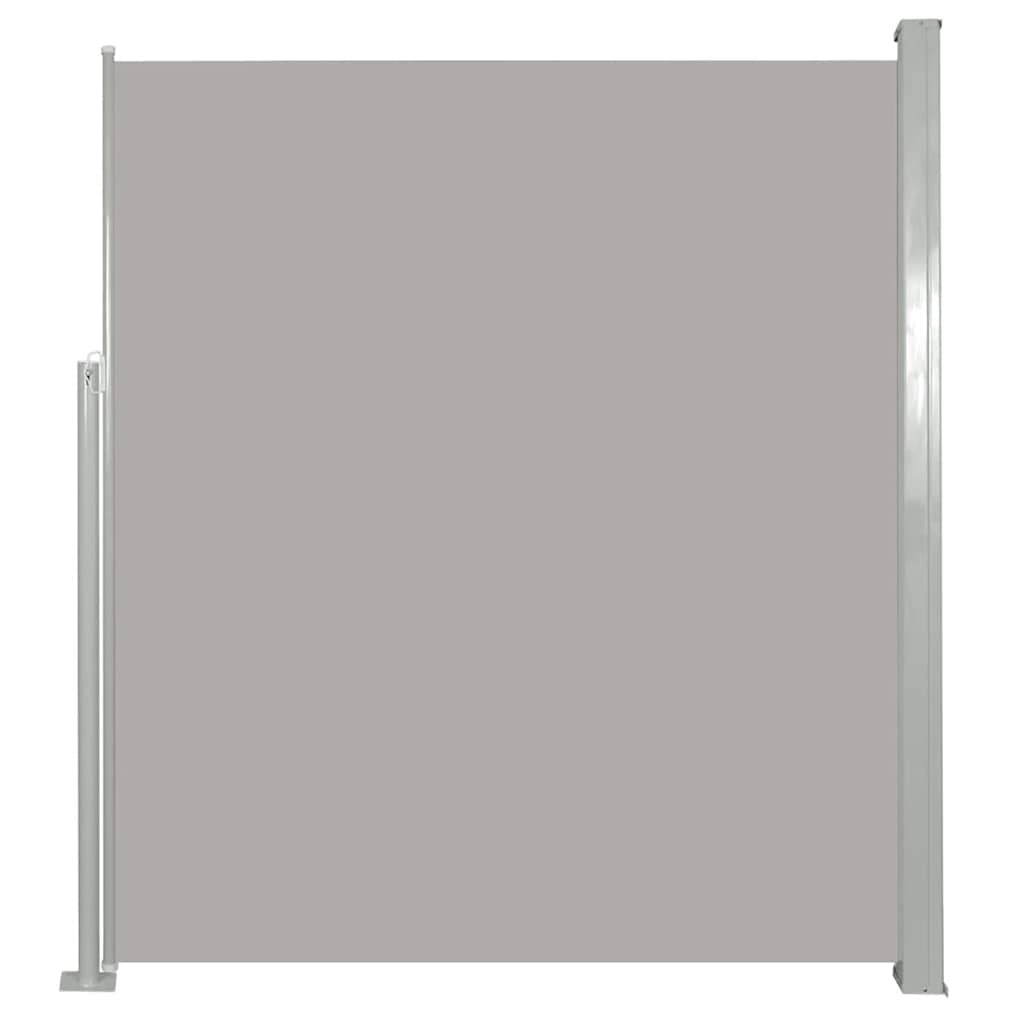 Patio Retractable Side Awning 100x500 cm Grey