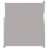 Patio Retractable Side Awning 100x500 cm Grey