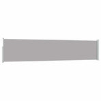 Patio Retractable Side Awning 100x514 cm Grey
