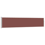 Patio Retractable Side Awning 100x514 cm Brown