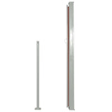 Patio Retractable Side Awning 100x500 cm Brown - Top-Down View