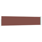 Patio Retractable Side Awning 100x514 cm Brown