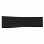 Patio Retractable Side Awning 117x514 cm Black