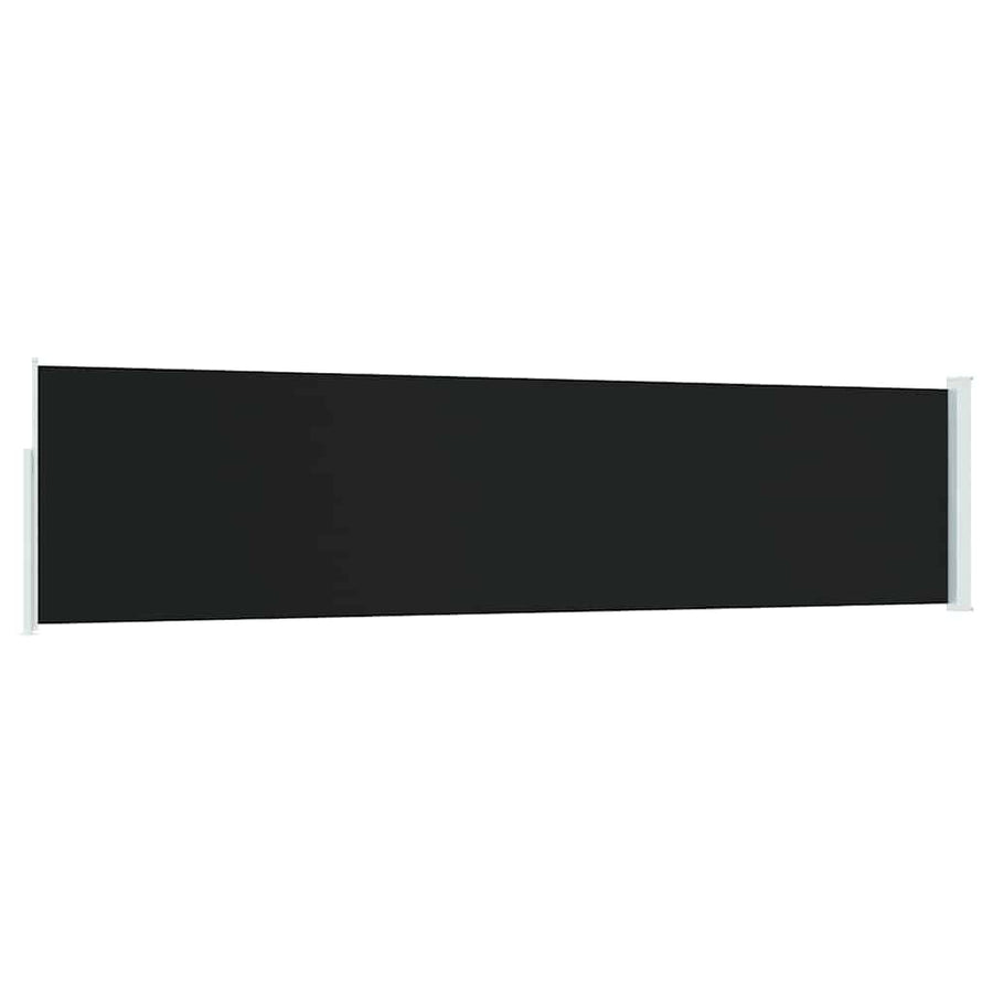 Patio Retractable Side Awning 117x514 cm Black