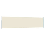 Patio Retractable Side Awning 117x514 cm Cream