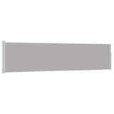 Patio Retractable Side Awning 120x500 cm Grey