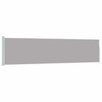 Patio Retractable Side Awning 117x514 cm Grey