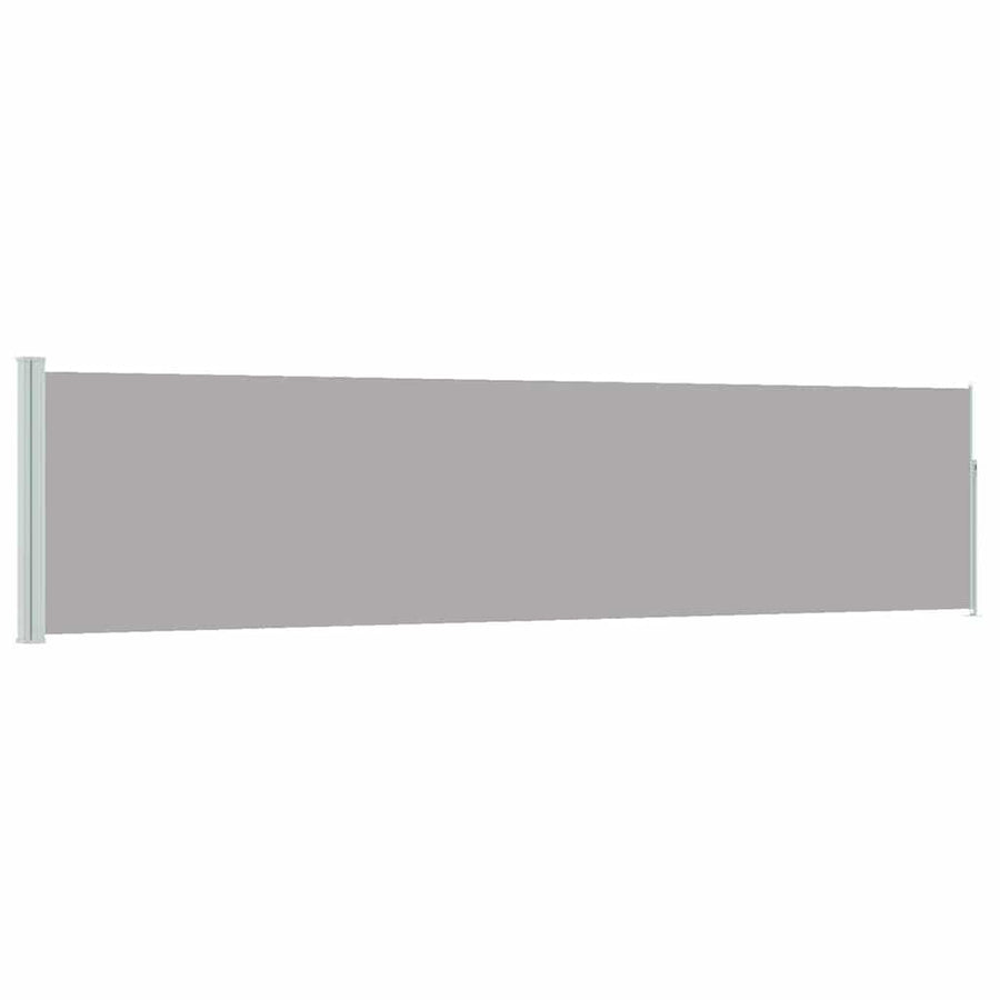 Patio Retractable Side Awning 117x514 cm Grey