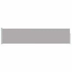 Patio Retractable Side Awning 117x514 cm Grey