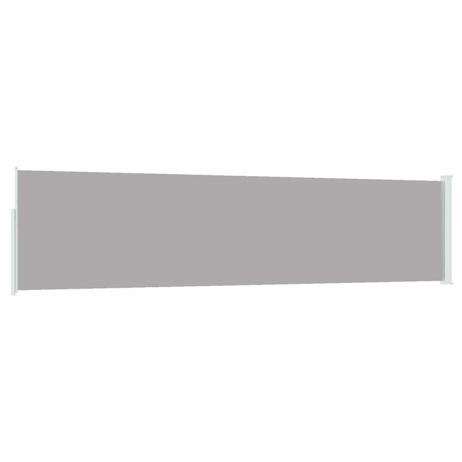 Patio Retractable Side Awning 117x514 cm Grey