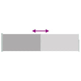 Patio Retractable Side Awning 120x500 cm Grey