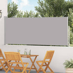Patio Retractable Side Awning 117x514 cm Grey
