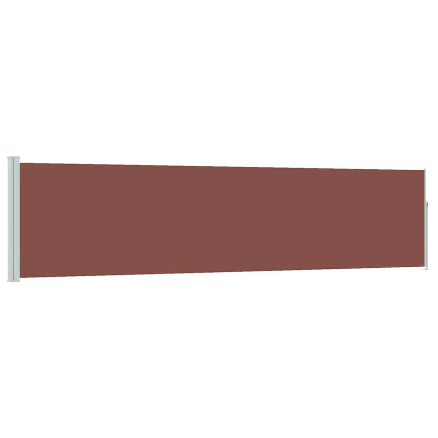 Patio Retractable Side Awning 117x514 cm Brown