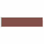 Patio Retractable Side Awning 117x514 cm Brown