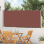 Patio Retractable Side Awning 117x514 cm Brown