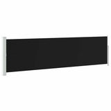 Patio Retractable Side Awning 140x500 cm Black