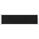 Patio Retractable Side Awning 140x500 cm Black