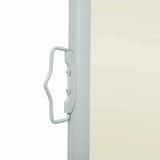 Patio Retractable Side Awning 140x500 cm Cream