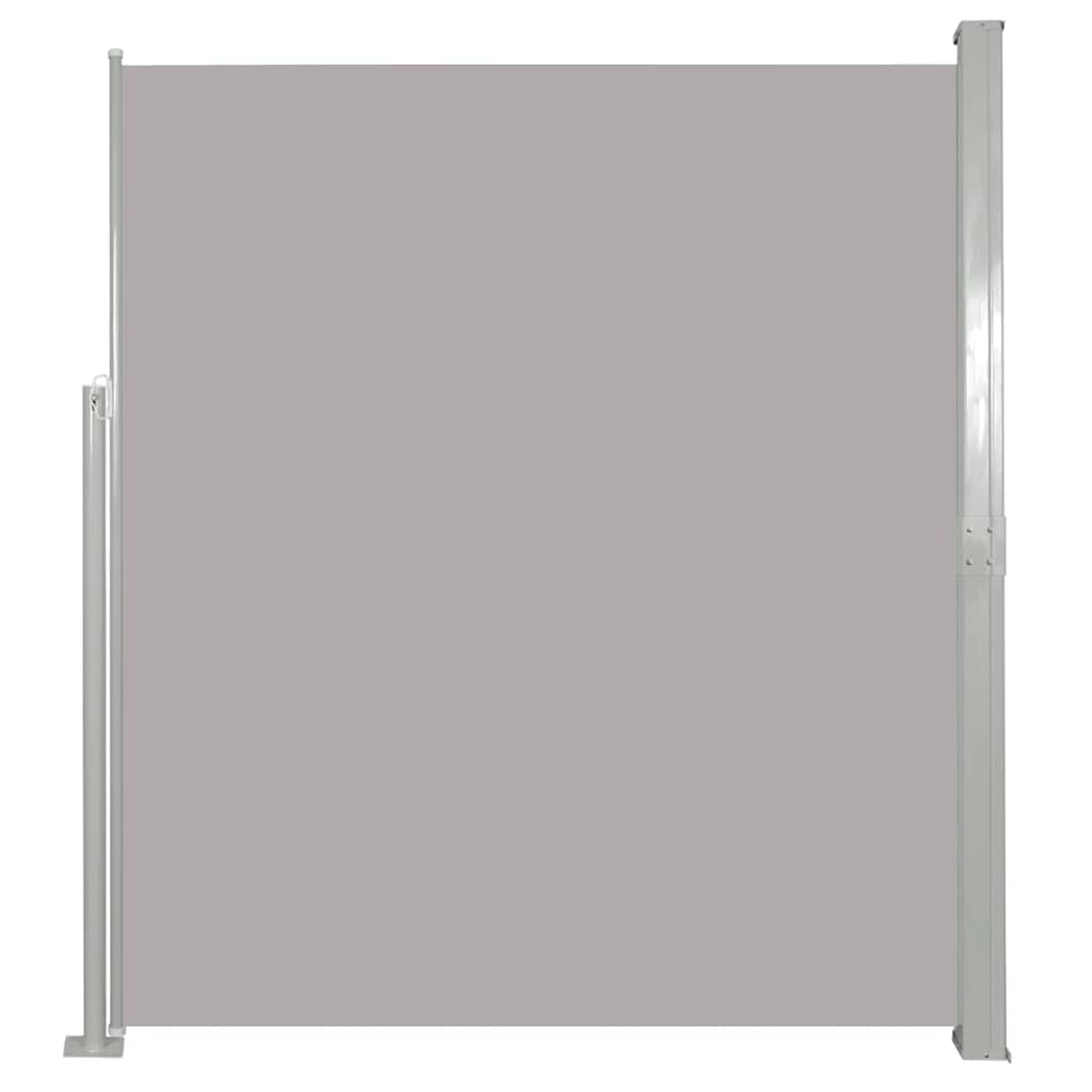 Patio Retractable Side Awning 140x500 cm Grey