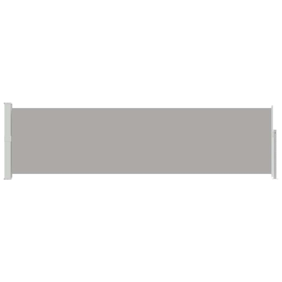 Patio Retractable Side Awning 140x514 cm Grey