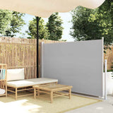 Patio Retractable Side Awning 140x500 cm Grey