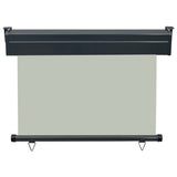 Balcony Side Awning 105x250 cm Grey - Top-Down View