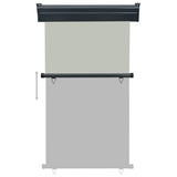 Balcony Side Awning 105x250 cm Grey - 45-Degree Angle