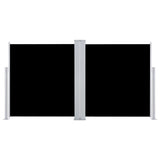 Retractable Side Awning Black 100x600 cm