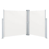Retractable Side Awning Cream 140x600 cm - Front View