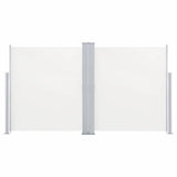 Retractable Side Awning Cream 140x600 cm - Side View