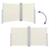 Retractable Side Awning Cream 140x600 cm